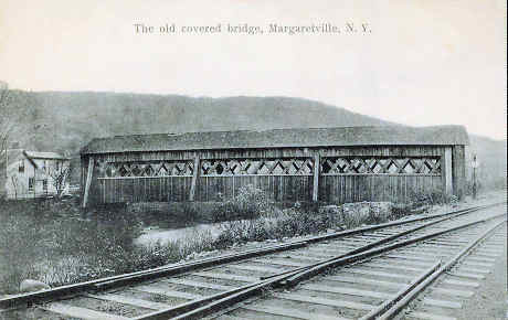 Margaretville, NY Covered Bridge post card
