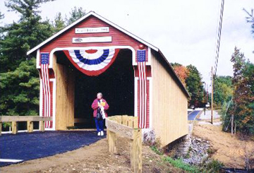 Slate Bridge Dedication. Photo by
Dick Roy, October 6, 2001